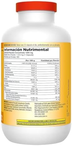 Aceite de Pescado Kirkland Signature 1000mg, 400 Cápsulas - imagen 2