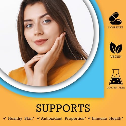 Cápsulas Suplemento para el Cuidado de la Piel - Nicotinamida/Niacinamida/Niacina 500mg (Vitamina B3) y Extracto de Polypodium Leucotomos 480mg, Rica - imagen 3