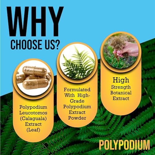 Cápsulas Suplemento para el Cuidado de la Piel - Nicotinamida/Niacinamida/Niacina 500mg (Vitamina B3) y Extracto de Polypodium Leucotomos 480mg, Rica - imagen 5