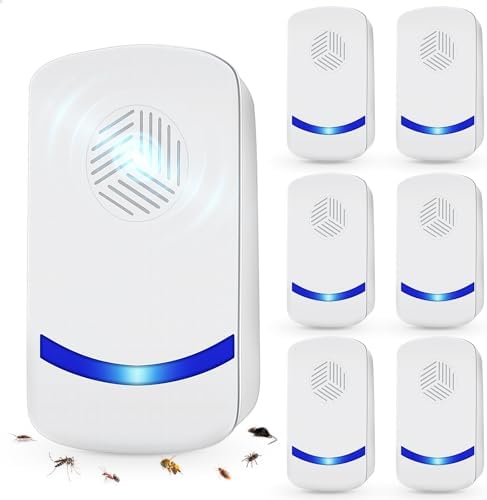 Repelente Ultrasónico HOMEPAC 2026 Mejorado, Control de Plagas Interior para Cucarachas, Hormigas, Moscas, Mosquitos y Roedores, 6 Piezas - imagen 1