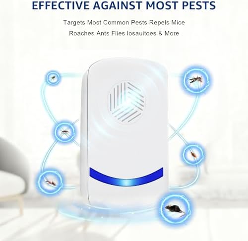 Repelente Ultrasónico HOMEPAC 2026 Mejorado, Control de Plagas Interior para Cucarachas, Hormigas, Moscas, Mosquitos y Roedores, 6 Piezas - imagen 2