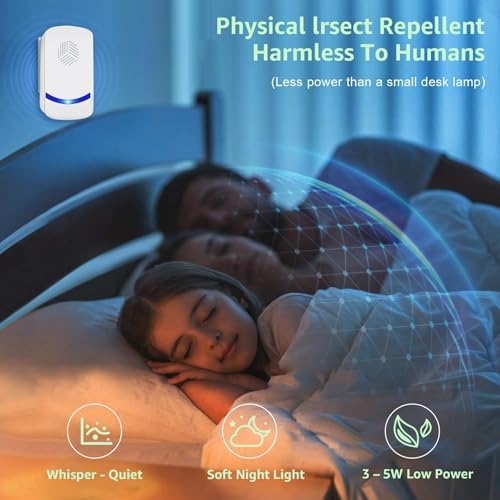 Repelente Ultrasónico HOMEPAC 2026 Mejorado, Control de Plagas Interior para Cucarachas, Hormigas, Moscas, Mosquitos y Roedores, 6 Piezas - imagen 7