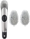 Cepillo de Cocina OXO de Acero Inoxidable con Dispensador de Jabón y 2 Refills para Cepillo - imagen 1
