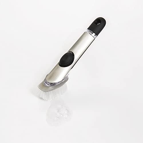 Cepillo de Cocina OXO de Acero Inoxidable con Dispensador de Jabón y 2 Refills para Cepillo - imagen 5