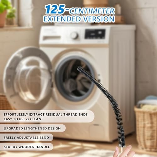 Cepillo Limpiador de Ventilación para Secadora Rejarr, 49.21 Pulgadas, Flexible para Eliminar Pelusa y Pelo de Mascotas, Mejora la Eficiencia de - imagen 4