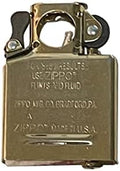Mechero Zippo con Insertos para Pipa Baño de Oro - imagen 1