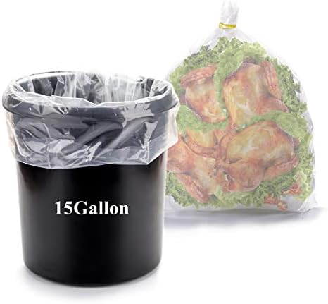 Yopay 20 Piezas de Bolsas para Cubetas de 15 Galones, Forros de Plástico Grueso de 5.5 Mil, 19 Ancho x 31 Alto, BPA Libre, Resistentes y a Prueba de - imagen 1