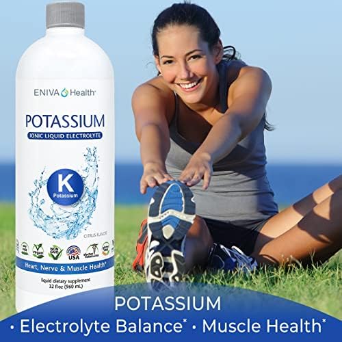Suplemento Líquido de Potasio Iónico Eniva Health para Reemplazo de Electrolitos y Soporte Metabólico | 600 MG | Sin Gluten, Sin Azúcar y Amigable - imagen 4
