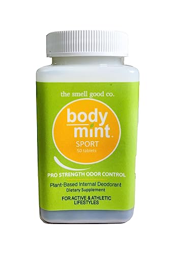Body Mint Sport, Suplemento Desodorante de Clorofila Extra Fuerte para Frescura Total, Desodorante Interno a Base de Plantas, 50 tabletas - imagen 4