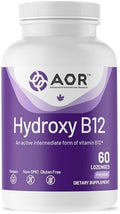 AOR Hydroxy B12 1000mcg 60 Tabletas, Suplemento Vegano de 60 Días para Vitalidad Diaria - imagen 1