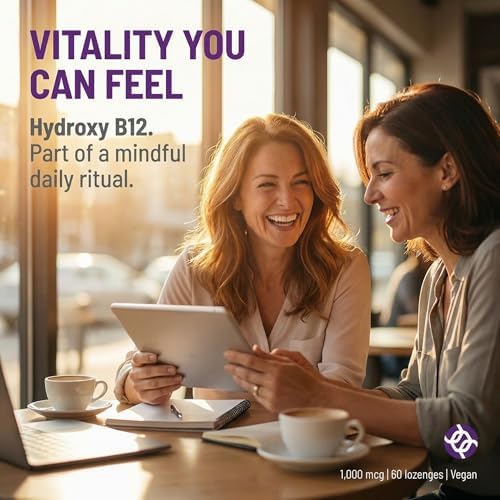 AOR Hydroxy B12 1000mcg 60 Tabletas, Suplemento Vegano de 60 Días para Vitalidad Diaria - imagen 6
