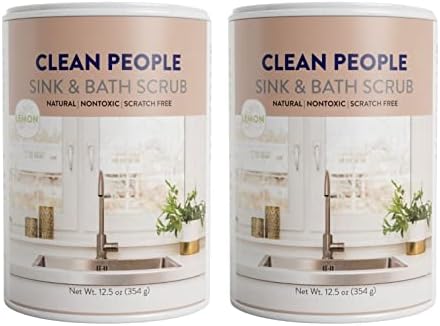 THE CLEAN PEOPLE Limpiador para Fregaderos y Baños - Elimina Manchas Difíciles, Grasa y Olores - 2 Piezas, Aroma a Cítricos - imagen 1