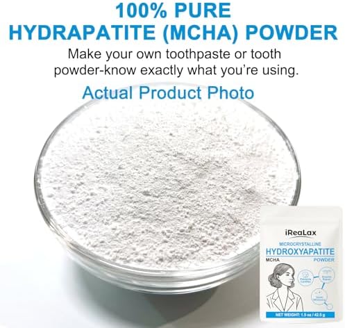 iReaLax Polvo de Hidroxiapatita Microcristalina 100% Pura 42.5g (1.5 oz) | Polvo No Nano para Dientes | Formulaciones DIY | Cristales Mcha sin Sabor - imagen 2