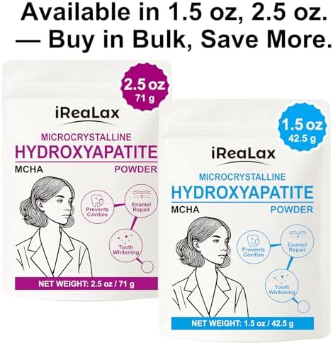 iReaLax Polvo de Hidroxiapatita Microcristalina 100% Pura 42.5g (1.5 oz) | Polvo No Nano para Dientes | Formulaciones DIY | Cristales Mcha sin Sabor - imagen 5