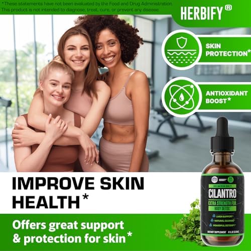 Tintura de Cilantro HERBIFY - Suplemento Herbal para Detox - Rico en Antioxidantes - Apoya la Limpieza del Corazón y del Cuerpo - Hecho en EE. UU. - - imagen 3