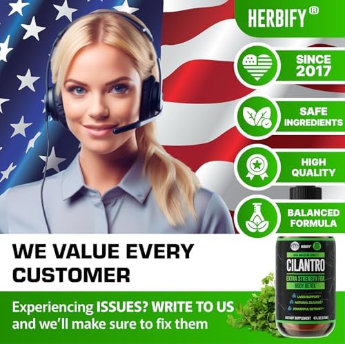 Tintura de Cilantro HERBIFY - Suplemento Herbal para Detox - Rico en Antioxidantes - Apoya la Limpieza del Corazón y del Cuerpo - Hecho en EE. UU. - - imagen 7