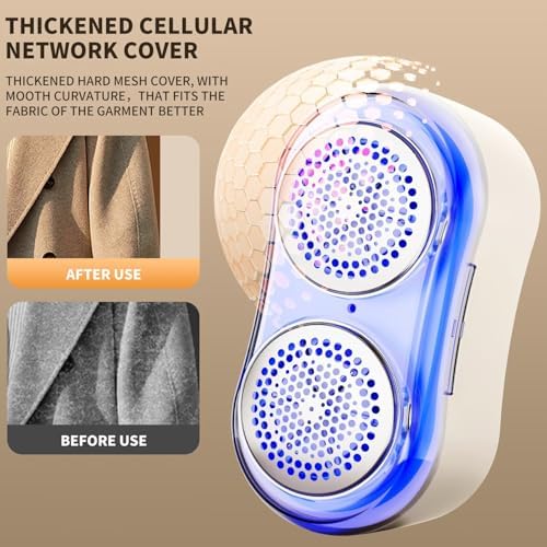 Desfibradora de Telas Profesional, Removedor Eléctrico de Pelusa para Suéteres, Abrigos, Sofás y Telas Delicadas. Carga Tipo-C, Eficiente y Seguro. - imagen 3