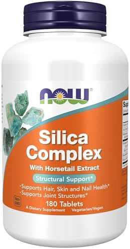 NOW Foods - Complejo de Sílice Vegetariano 500 mg - 180 Tabletas - imagen 1