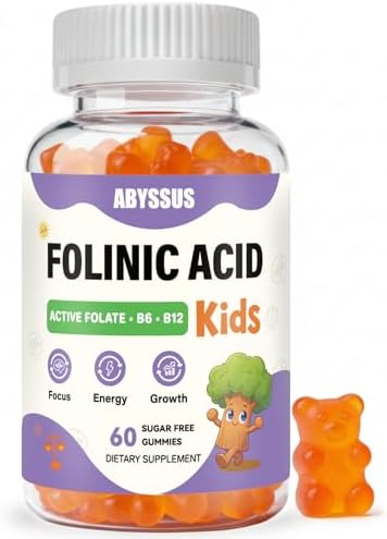 Gomitas ABYSSUS para Niños con Ácido Folínico, B6 Activo (P5P) y B12 Metílico - Apoyo para Cerebro, Concentración, Energía y Crecimiento Saludable, - imagen 1