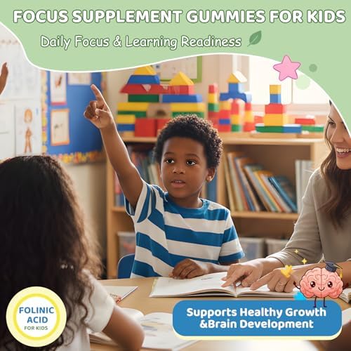 Gomitas ABYSSUS para Niños con Ácido Folínico, B6 Activo (P5P) y B12 Metílico - Apoyo para Cerebro, Concentración, Energía y Crecimiento Saludable, - imagen 5
