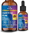 Scibalia Gotas Líquidas de Orotato de Litio 20mg, Suplemento Potente 11 en 1 con NAC, Magnesio, Ashwagandha, Teanina, Vitamina D3, B6 y B12 para - imagen 1