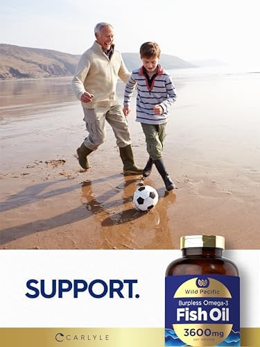 Aceite de Pescado Burpless Carlyle 3600 mg | 300 Cápsulas Blandas | Omega-3 Sabor Limón | Suplemento Sin OGM y Sin Gluten | Wild Pacific - imagen 7