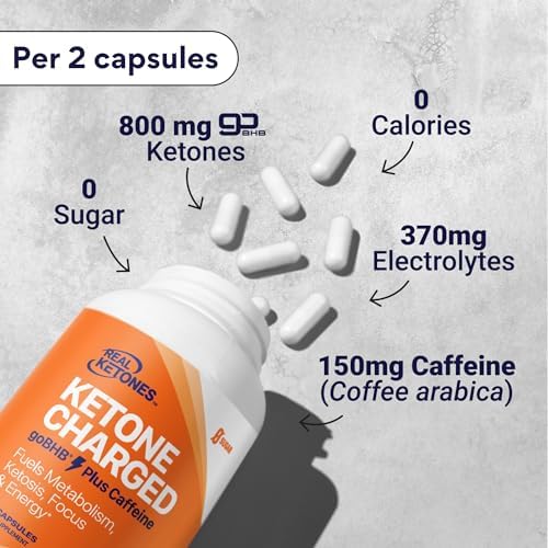 Cápsulas de Sales BHB Keto - Cápsulas de BHB con Sodio, Calcio, Magnesio y Cafeína - Suplemento de Cetonas Exógenas para Energía, Enfoque y Cetosis - imagen 5