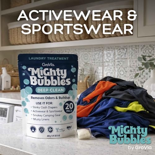 GroVia Mighty Bubbles Tratamiento de Limpieza Profunda para Ropa | 20 Piezas - imagen 8