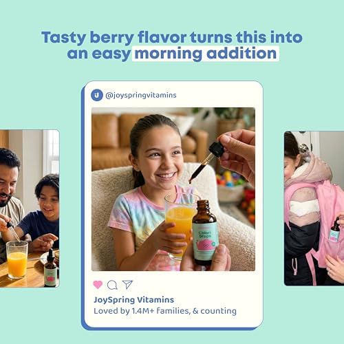JoySpring Chlori Drops - Clorofila Líquida para Niños con Sabor a Baya, Sin Azúcar, 30 Porciones para Frescura Interna y Soporte de Olores - imagen 4