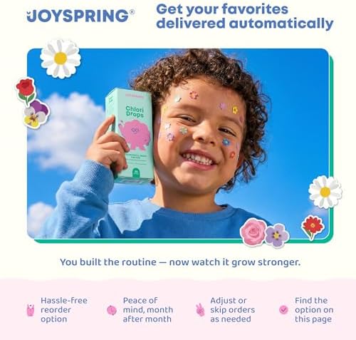 JoySpring Chlori Drops - Clorofila Líquida para Niños con Sabor a Baya, Sin Azúcar, 30 Porciones para Frescura Interna y Soporte de Olores - imagen 8