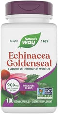 Echinacea Goldenseal de Nature's Way, Mezcla Premium, Apoya la Salud Inmunológica, 900 mg por 2 Cápsulas, 100 Cápsulas Veganas y No GMO - imagen 1