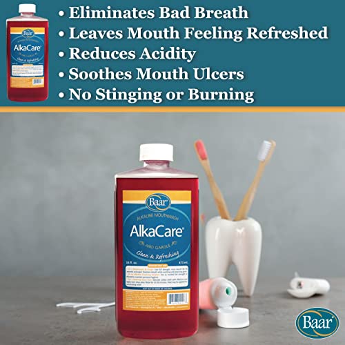 Enjuague Bucal AlkaCare Alcalinizante y Garganta, 16 oz – Bajo en Alcohol, Enjuague Oral Equilibrante para Aliento Fresco y Uso Versátil - imagen 3