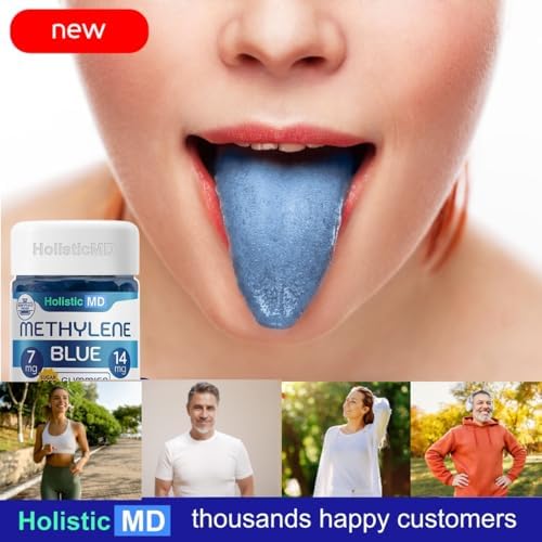 Holistic MD Methylene Blue para Humanos USP Grado Farmacéutico 7mg y 14mg - Calidad Certificada - Sin Azúcar Vegano - Sabor a Baya 60 Gomas - imagen 5