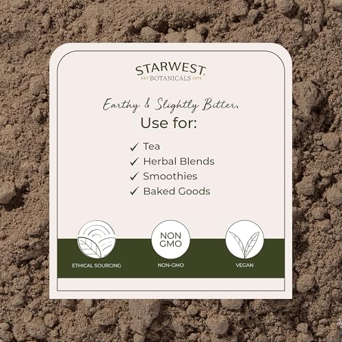 Polvo de Raíz de Kava Kava Starwest Botanicals - Hierba Secada para Té y Bebidas, Piper Methysticum Natural, Silvestre, Finamente Molido, Kosher - - imagen 3