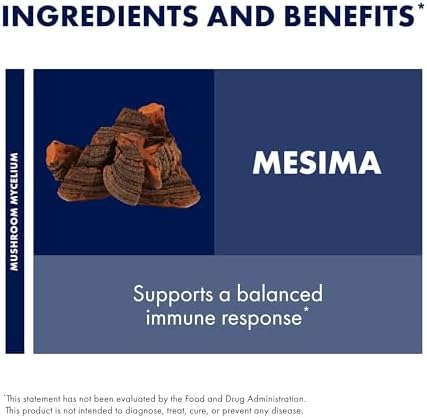 Cápsulas Host Defense Mesima - Suplemento Herbal Antioxidante y de Apoyo al Sistema Inmunológico - 60 Cápsulas (30 Porciones) - imagen 6