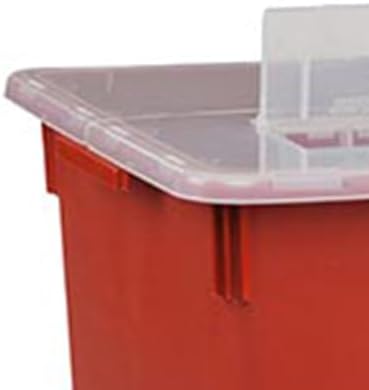 Contenedor de Desechos Punzocortantes Sharps-A-Gator Covidien de 10 Galones con Tapa Vertical Roja, Cantidad: 1 - imagen 3