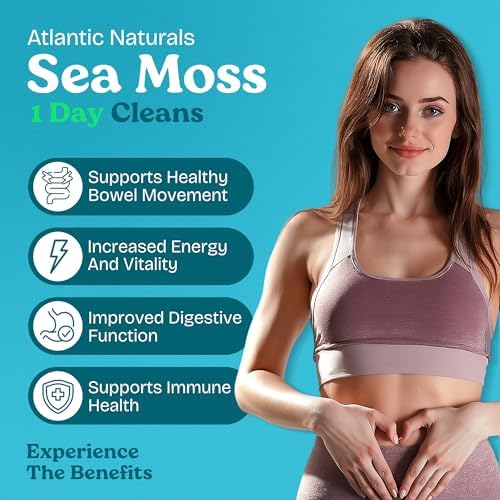 Atlantic Naturals - Bebida Detox de 1 Día para Limpiar el Colon - Suplemento de Musgo Marino para Hombres y Mujeres, Salud Digestiva, Energía y - imagen 2