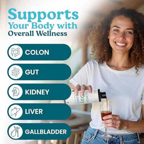 Atlantic Naturals - Bebida Detox de 1 Día para Limpiar el Colon - Suplemento de Musgo Marino para Hombres y Mujeres, Salud Digestiva, Energía y - imagen 4
