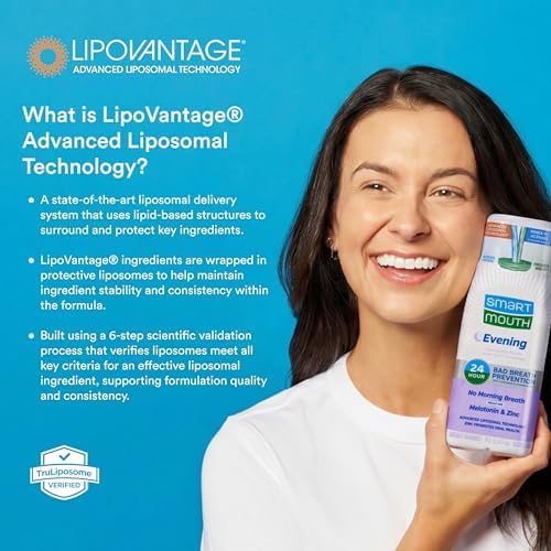 Paquete de Enjuague Bucal SmartMouth Advanced Liposomal para Mañana y Noche - Sin Mal Aliento por la Mañana y Frescura Todo el Día - Dúo de Enjuague - imagen 3