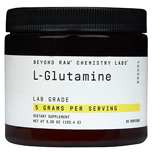 Beyond RAW Chemistry Labs L-Glutamina en Polvo, Apoya la Función Muscular, Grado de Laboratorio, 30 Porciones - imagen 2