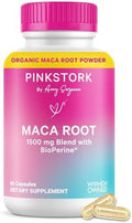 Cápsulas de Raíz de Maca Pink Stork para Mujeres – Maca Orgánica con BioPerine® para Equilibrio Hormonal, Energía y Bienestar – Apoya la - imagen 1