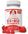 Gomitas de Vitamina D3 y B12 de Dr. Danielle, Suplemento Vegano Diario para Adultos y Niños, No GMO, 1000 IU de Vitamina D3 y 250 mcg de B12, 60 - imagen 1