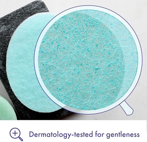 Esponja de Baño Buf-Puf, Desarrollada por Dermatólogos, Limpia la Piel de Suciedad y Aceite, Exfoliante, Reutilizable, Paquete de 4 - imagen 3