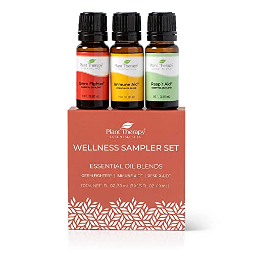 Set de Aceites Esenciales Plant Therapy Wellness, 3 Piezas de 10 MLS (1/3 oz), Mezclas Puramente Naturales: Germ Fighter, Immune Aid y Respir Aid, - imagen 8