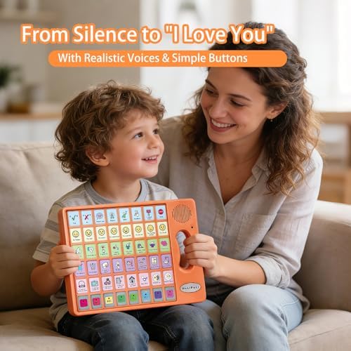 Dispositivo AAC para Autismo con Mango Ergonómico - 40 Botones Preinstalados y 8 Teclas Programables, Herramienta de Comunicación No Verbal para - imagen 2