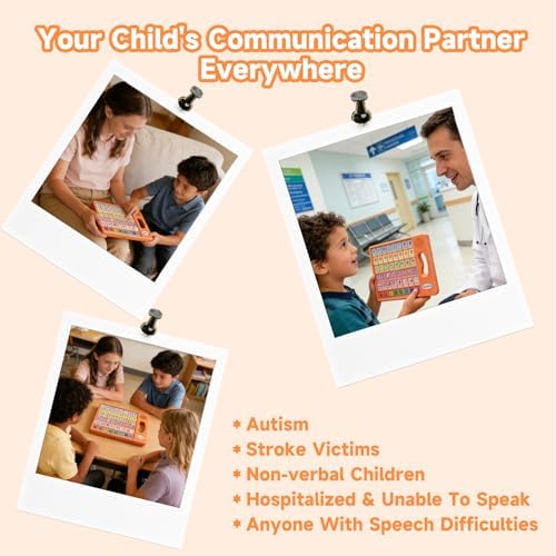 Dispositivo AAC para Autismo con Mango Ergonómico - 40 Botones Preinstalados y 8 Teclas Programables, Herramienta de Comunicación No Verbal para - imagen 8