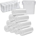 Zubebe 1000 Piezas/10 Rollos de Forro para Receptáculo de Toallas Sanitarias, Bolsas de Desecho para Higiene Femenina, 15.75 x 15.75 Pulgadas - imagen 1