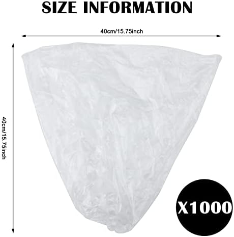 Zubebe 1000 Piezas/10 Rollos de Forro para Receptáculo de Toallas Sanitarias, Bolsas de Desecho para Higiene Femenina, 15.75 x 15.75 Pulgadas - imagen 2