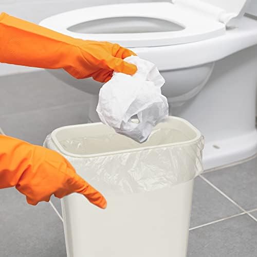 Zubebe 1000 Piezas/10 Rollos de Forro para Receptáculo de Toallas Sanitarias, Bolsas de Desecho para Higiene Femenina, 15.75 x 15.75 Pulgadas - imagen 5