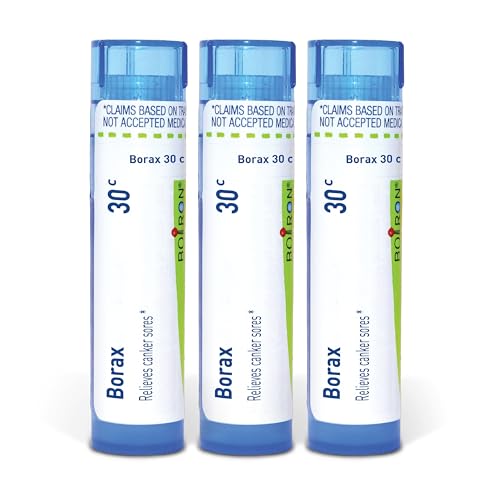 Boiron Borax 30C Medicina Homeopática para Llagas Bucales - Paquete de 3 (240 Gránulos) - imagen 2